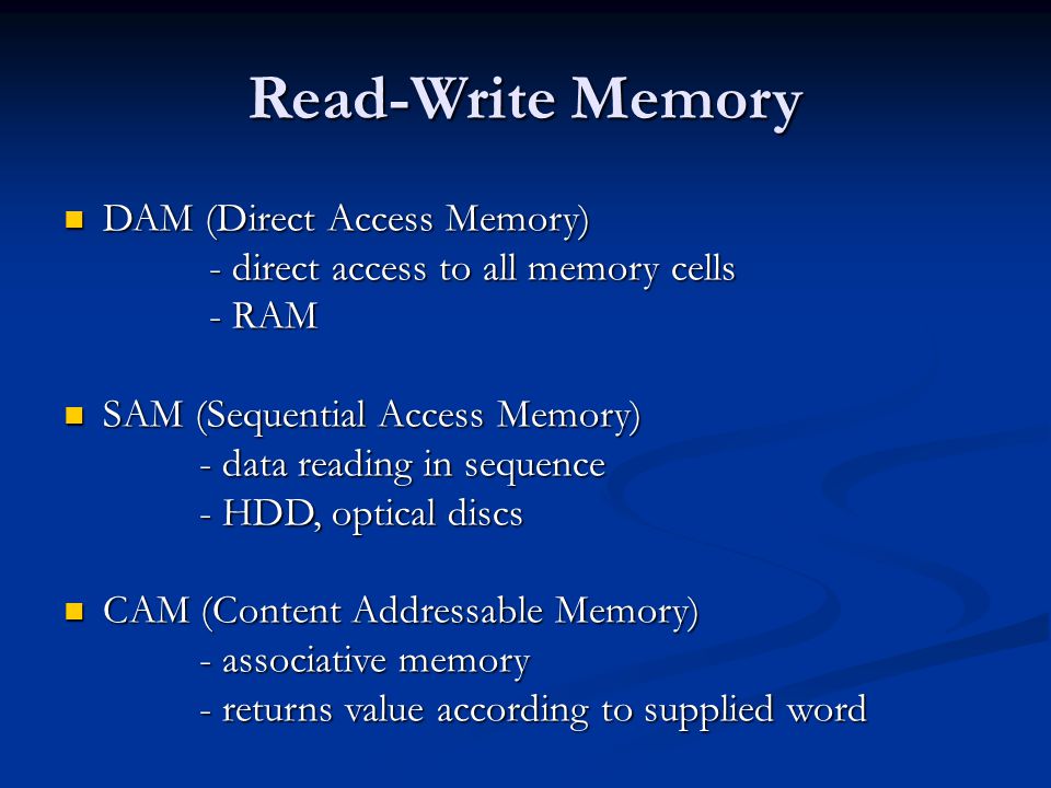 Types of memory in computer ppt new arrivals